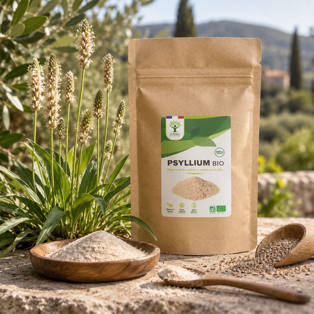 Bioptimal Organic Psyllium Husk Powder, 500g - Elliotti