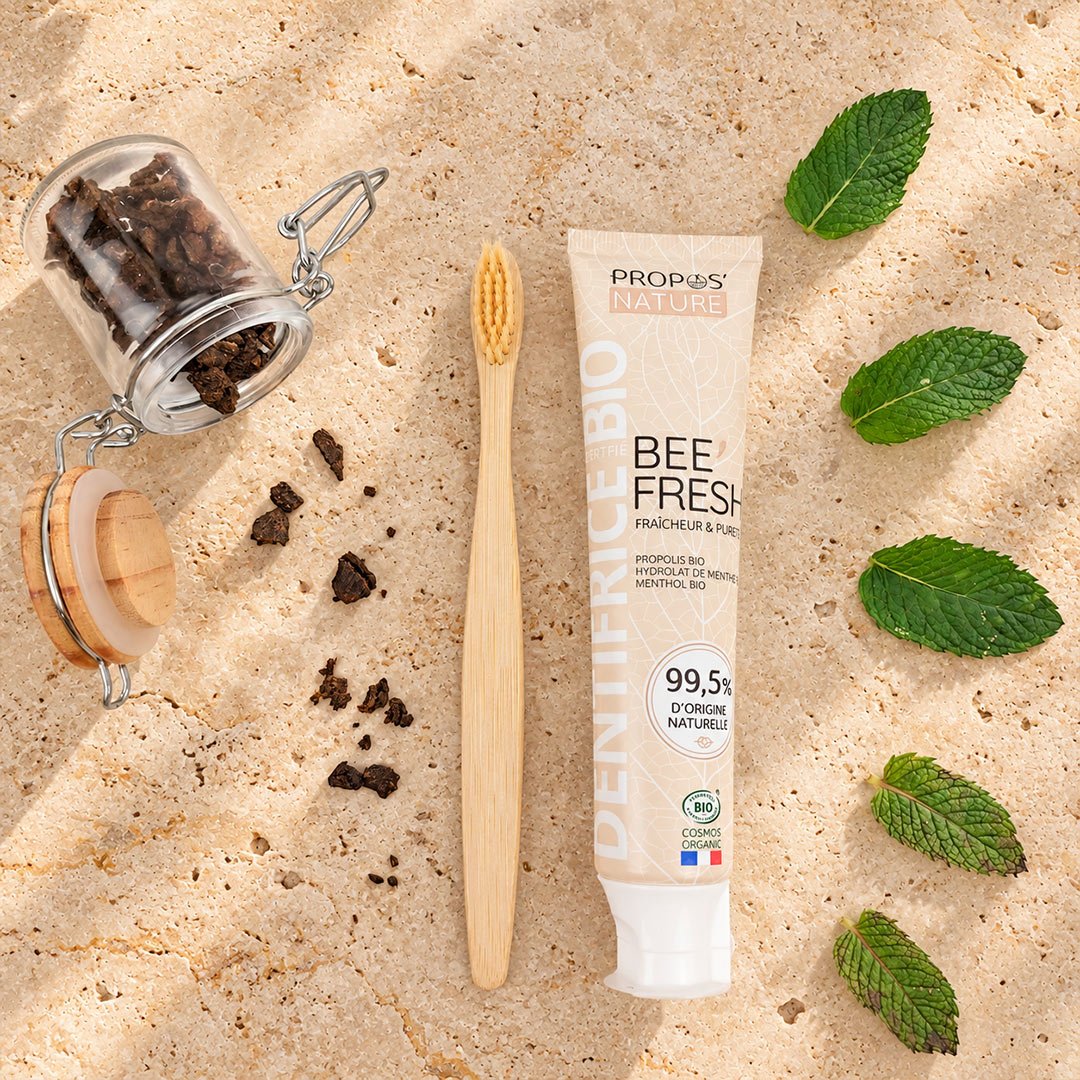 Propos'Nature Organic Toothpaste - Propolis & Menthol - Fluoride Free - 75ml - Elliotti