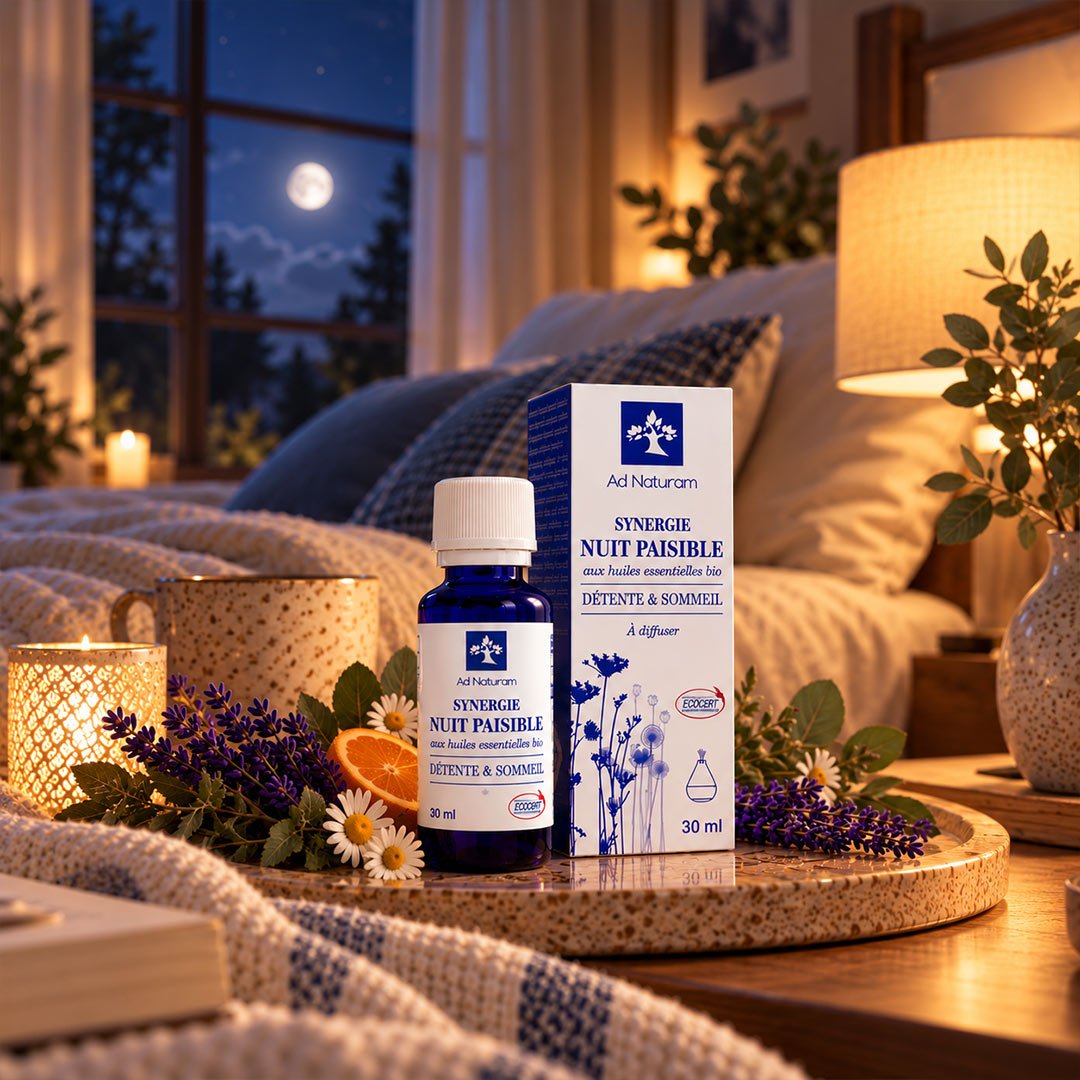 Ad Naturam Peaceful Night Synergy – Organic Essential Oil Blend 30 ml - Elliotti