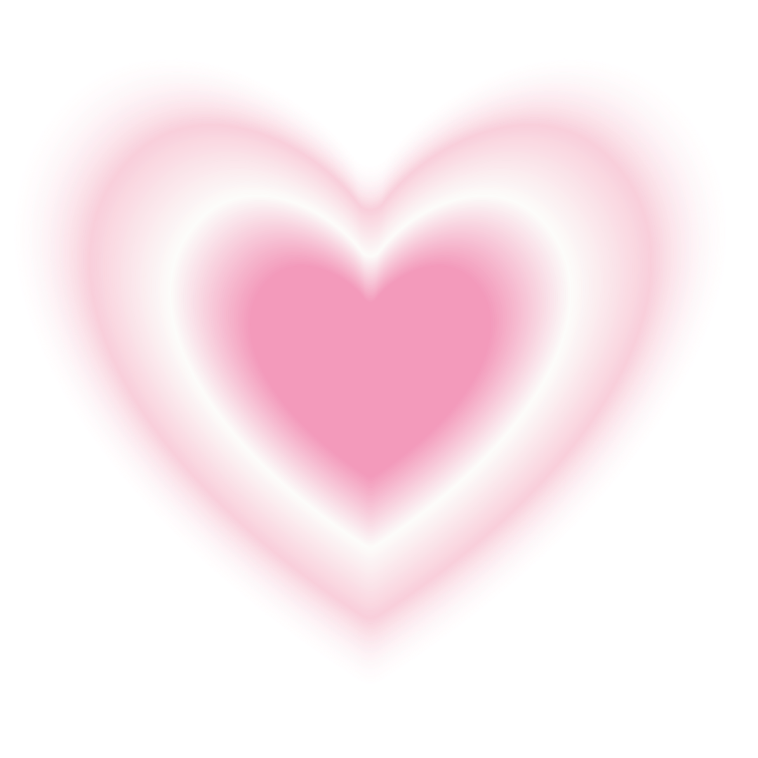 Gradient pink heart shape on a white background