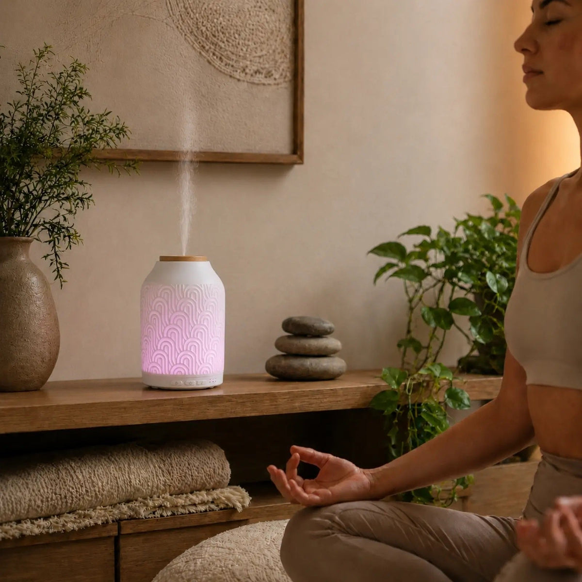Zen Arome Prague Connected Ultrasonic Diffuser - Smart Home Compatible (Google & Alexa) - Elliotti
