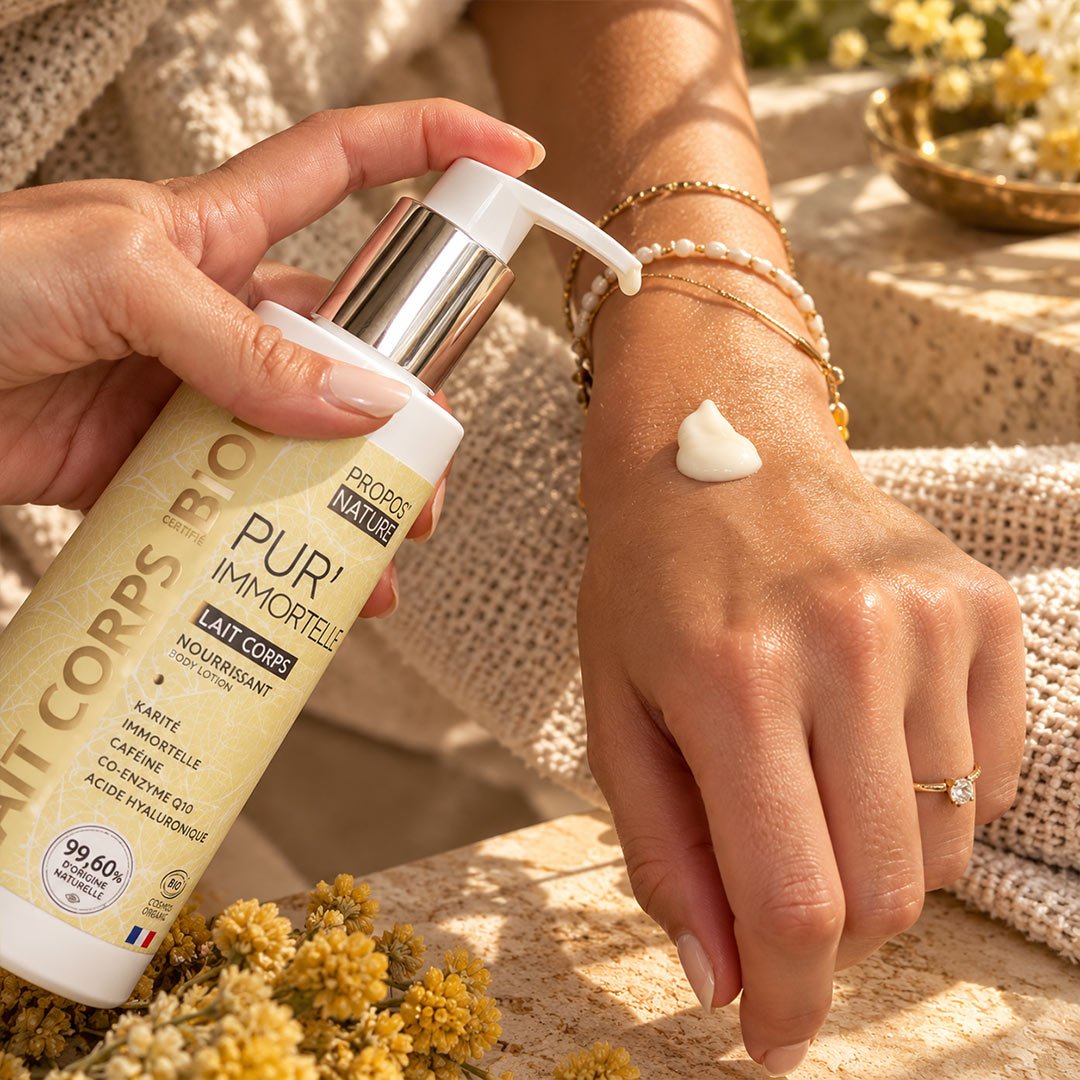 Propos'Nature Pur’Immortelle Firming Body Milk - Coenzyme Q10 & Caffeine - Elliotti