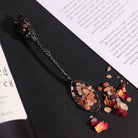 AW Artisan Spoons with Gemstones - Set of 7 Natural Crystal Spoons for Incense, Herbs & Intentional Rituals - Elliotti