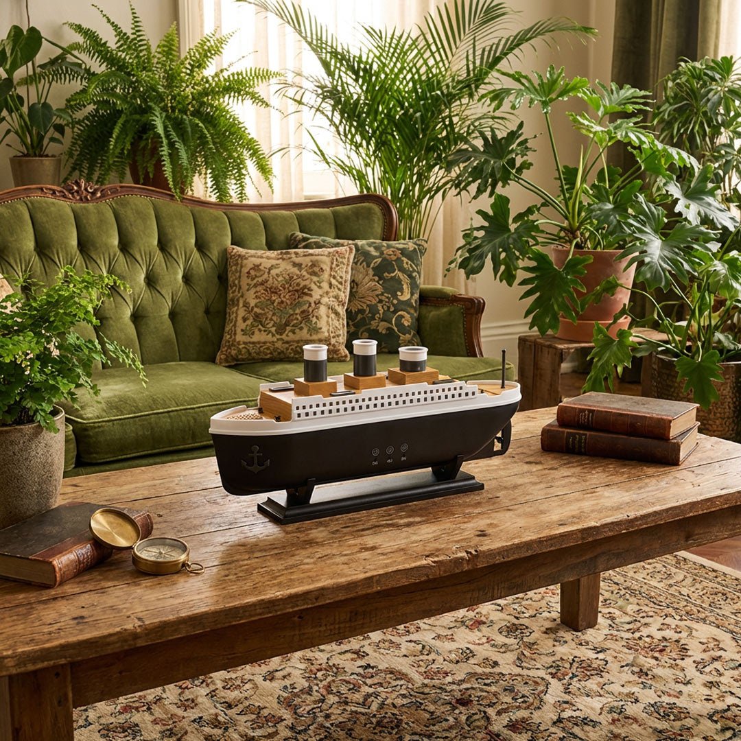 AW Artisan Steamboat Ultrasonic Diffuser – Vintage Design & Ambient Mist - Elliotti