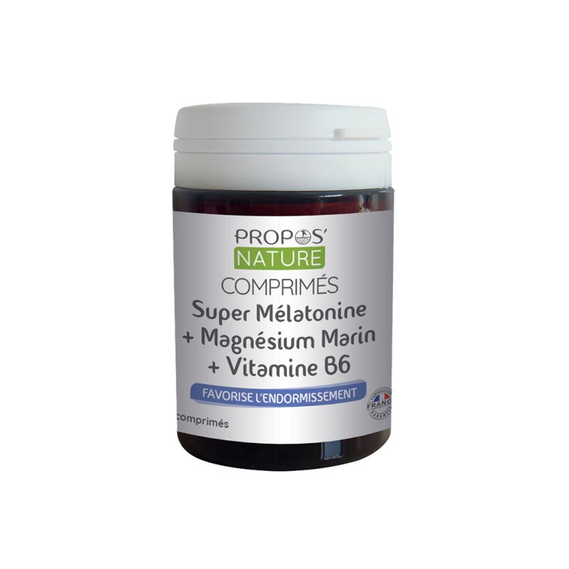 Laboratoire Propos'Nature Super Sleep - Melatonin, Magnesium & Vitamin B6, 60 Tablets - Elliotti