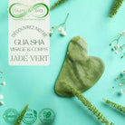 Zen Arome ThermoConfort Eye Mask & Green Jade Gua Sha Kit - Elliotti