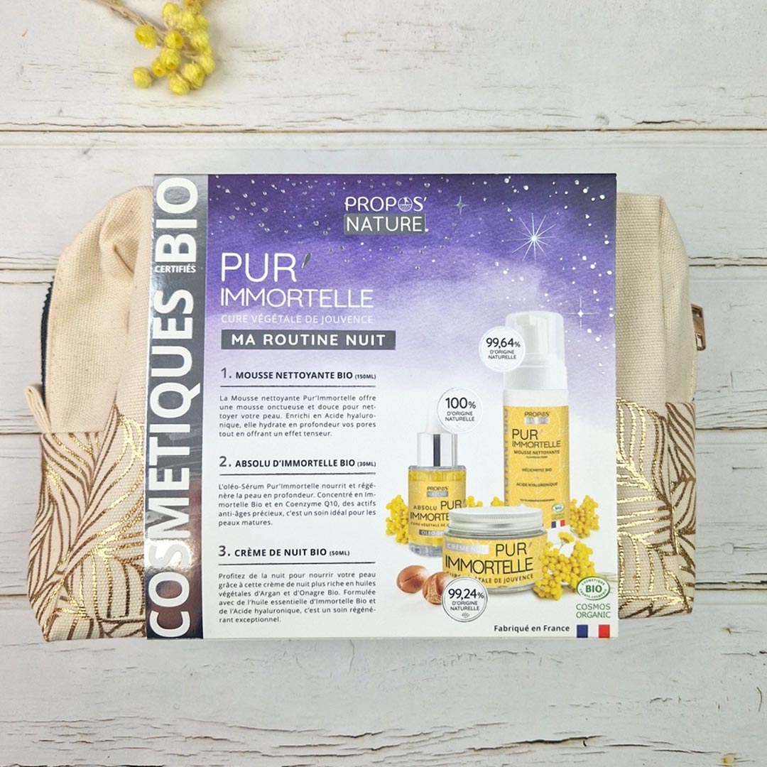 Laboratoire Propos'Nature Ultimate Night Anti - Aging Kit - Pur'Immortelle - Elliotti