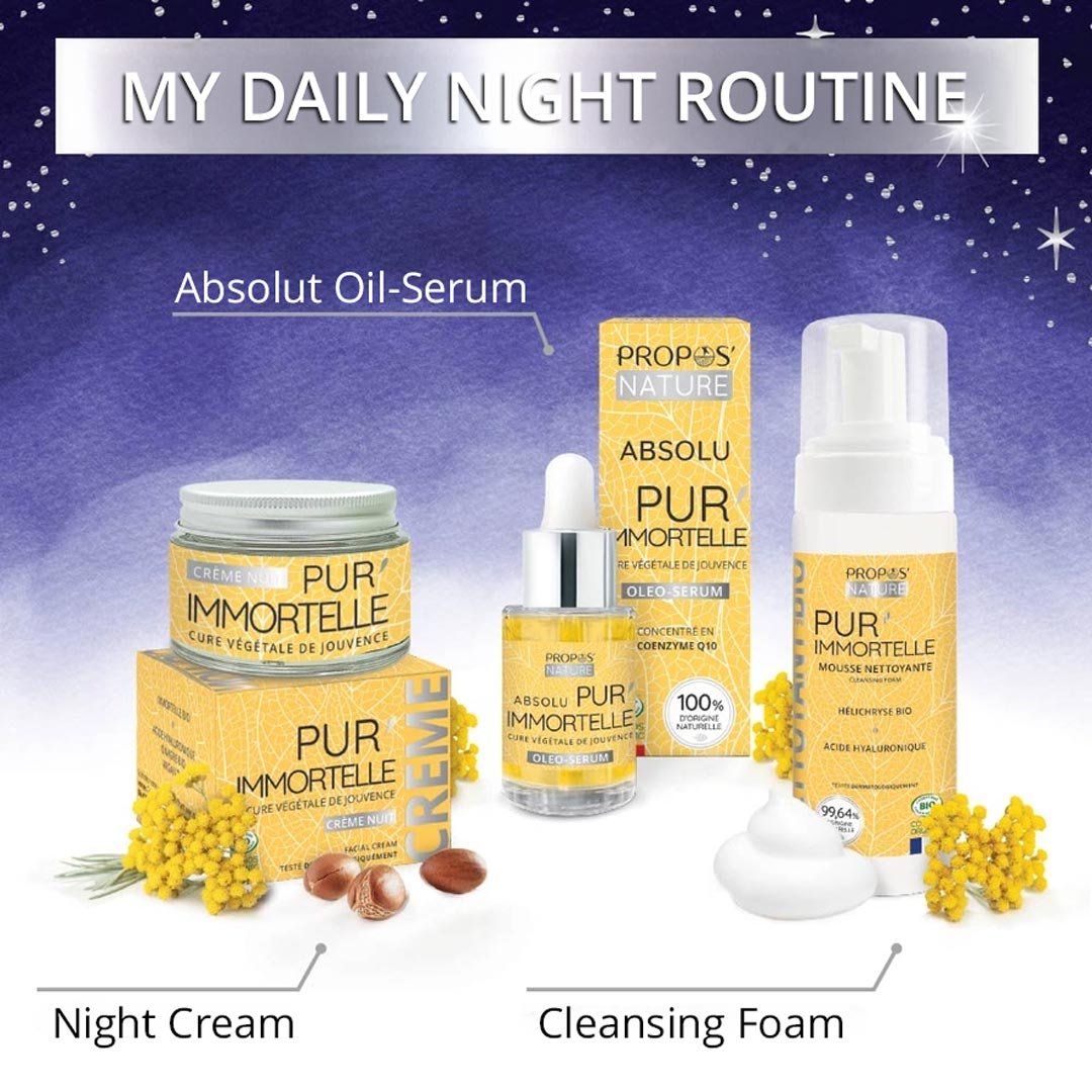 Laboratoire Propos'Nature Ultimate Night Anti - Aging Kit - Pur'Immortelle - Elliotti