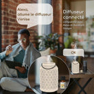 Zen Arome Venise Connected Ultrasonic Diffuser – Smart Home Compatible (Google & Alexa) - Elliotti