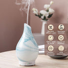 Zen Arome Yangtze Ultrasonic Diffuser - Hand - Painted Glass - Elliotti