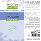 Laboratoire Propos'Nature Black Marseille Soap, 1 liter - Elliotti