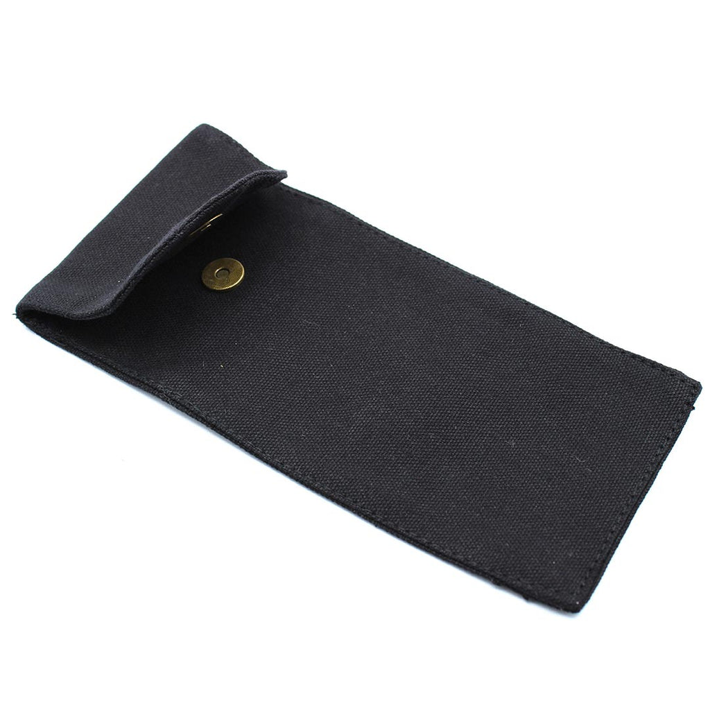 AW Artisan Cotton Pouch for Gemstone Face Rollers, Black - Elliotti