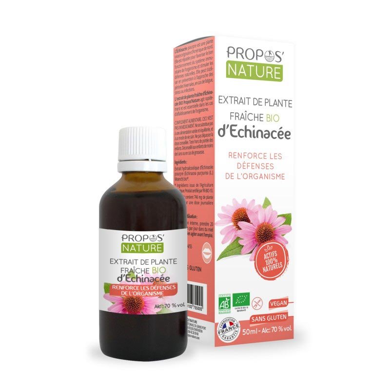 Laboratoire Propos'Nature Fresh Organic Echinacea Plant Extract (AB Certified) - 50ML - Elliotti